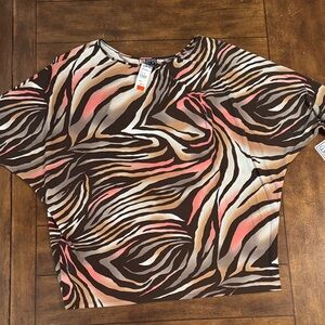 Zebra Print Women's Top